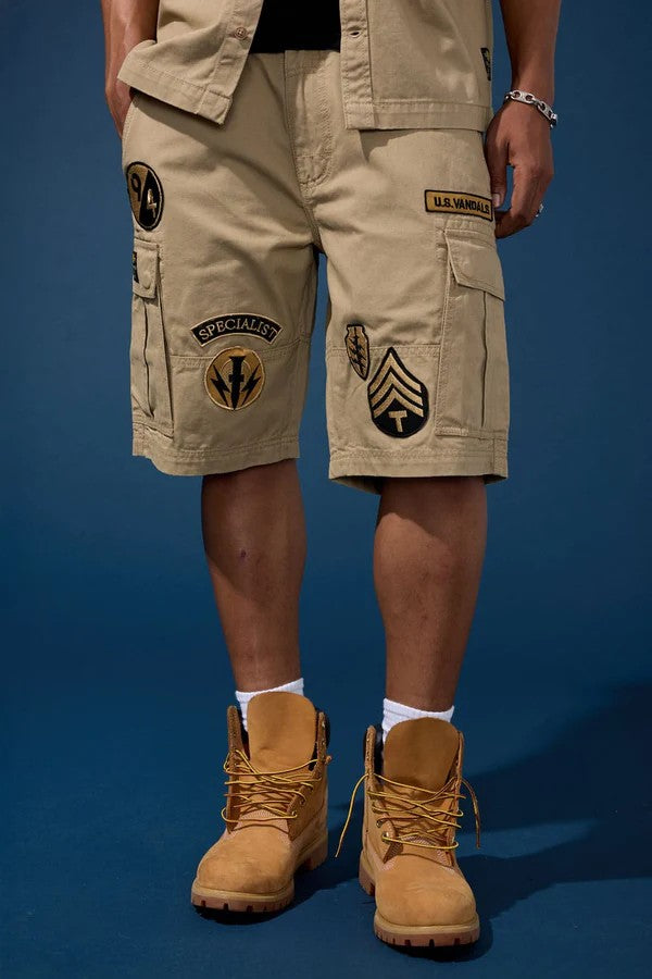 MENS JORDAN CRAIG PRESTIGE CARGO SHORT (KHAKI)