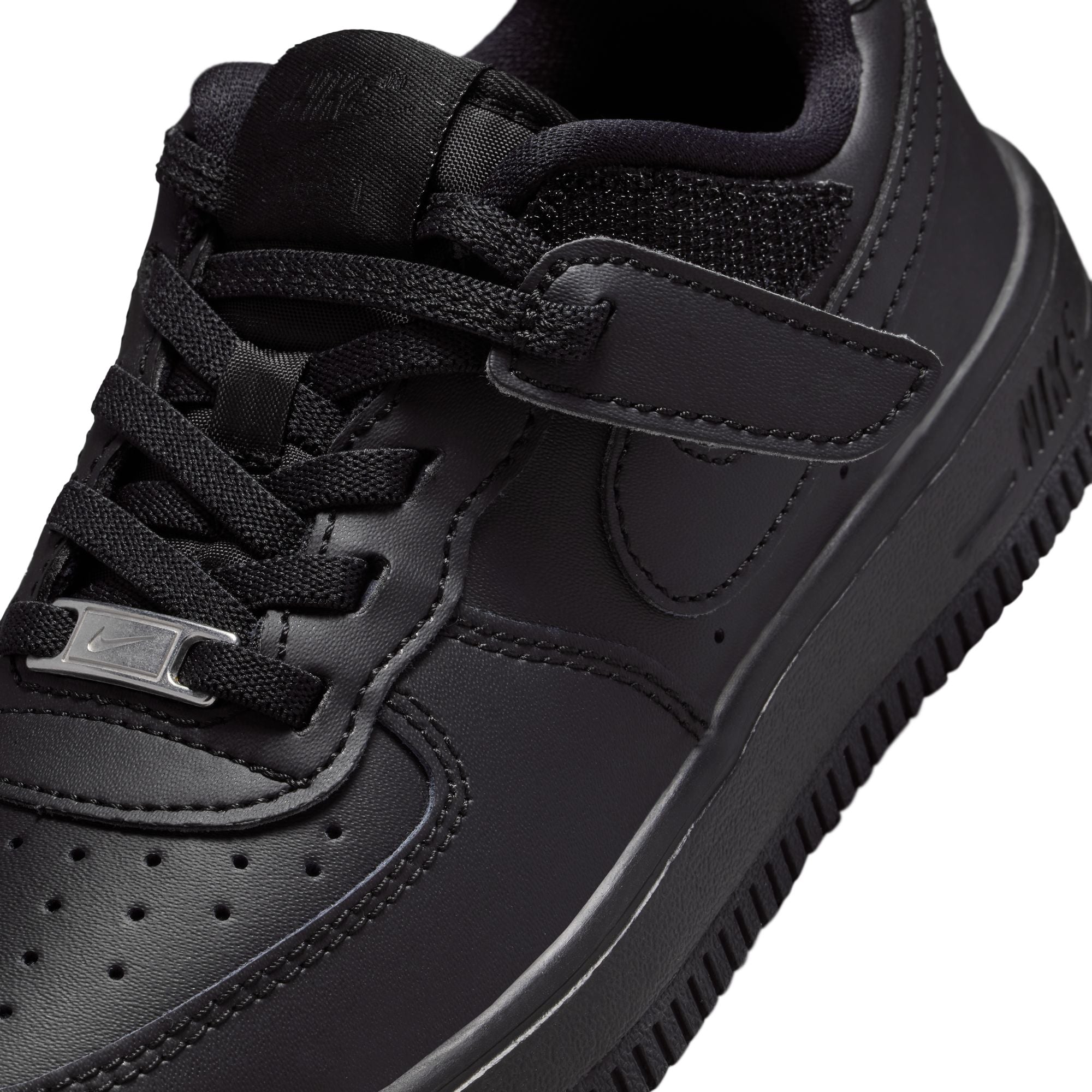 KIDS NIKE FORCE 1 LOW EASYON PS (BLACK)