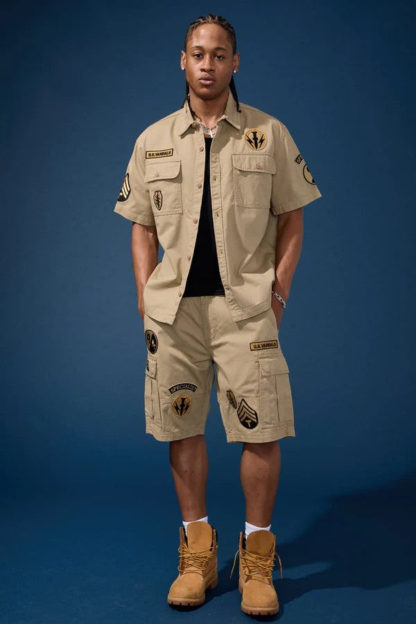 MENS JORDAN CRAIG PRESTIGE WORK SHIRT (KHAKI)