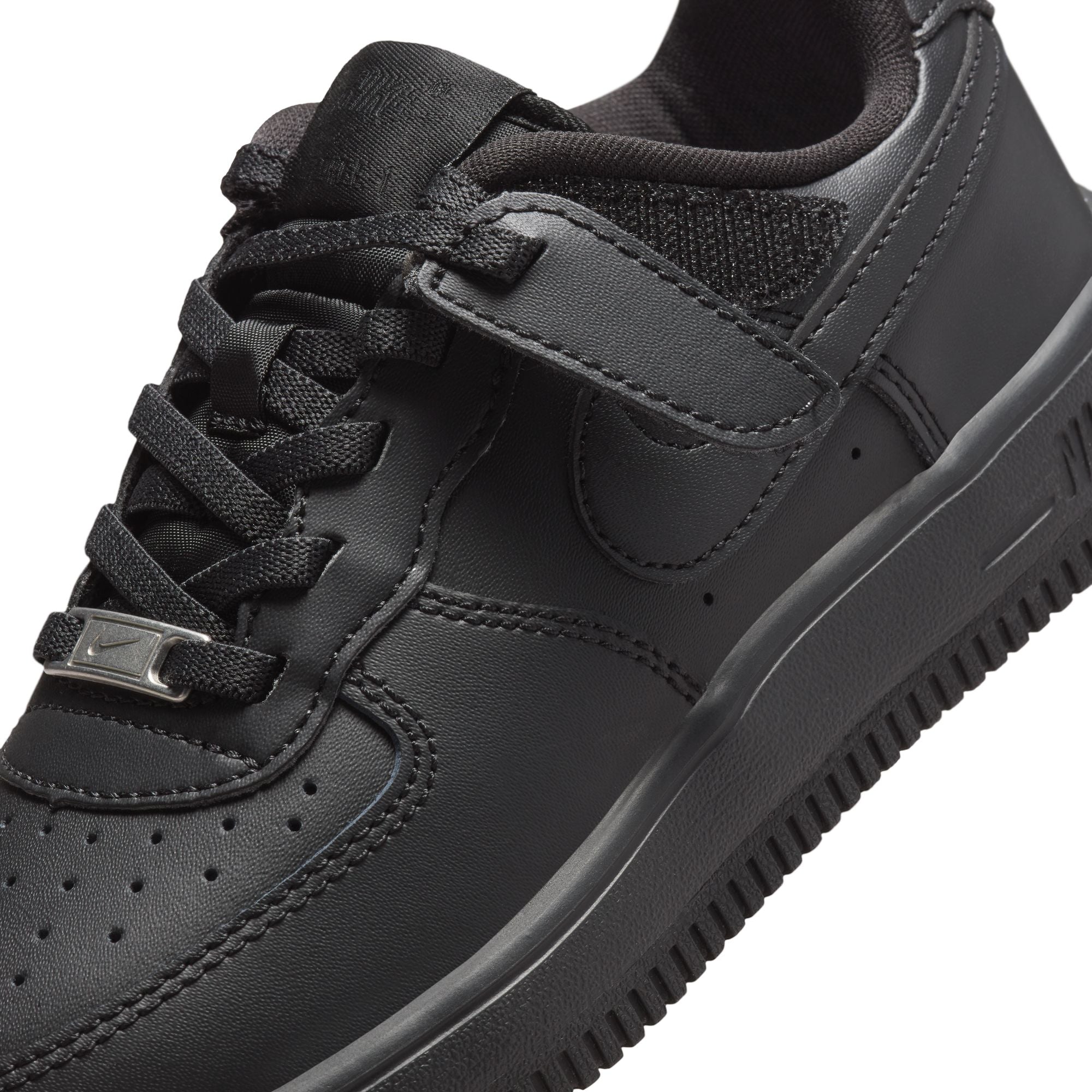 KIDS NIKE FORCE 1 LOW EASYON PS (BLACK)