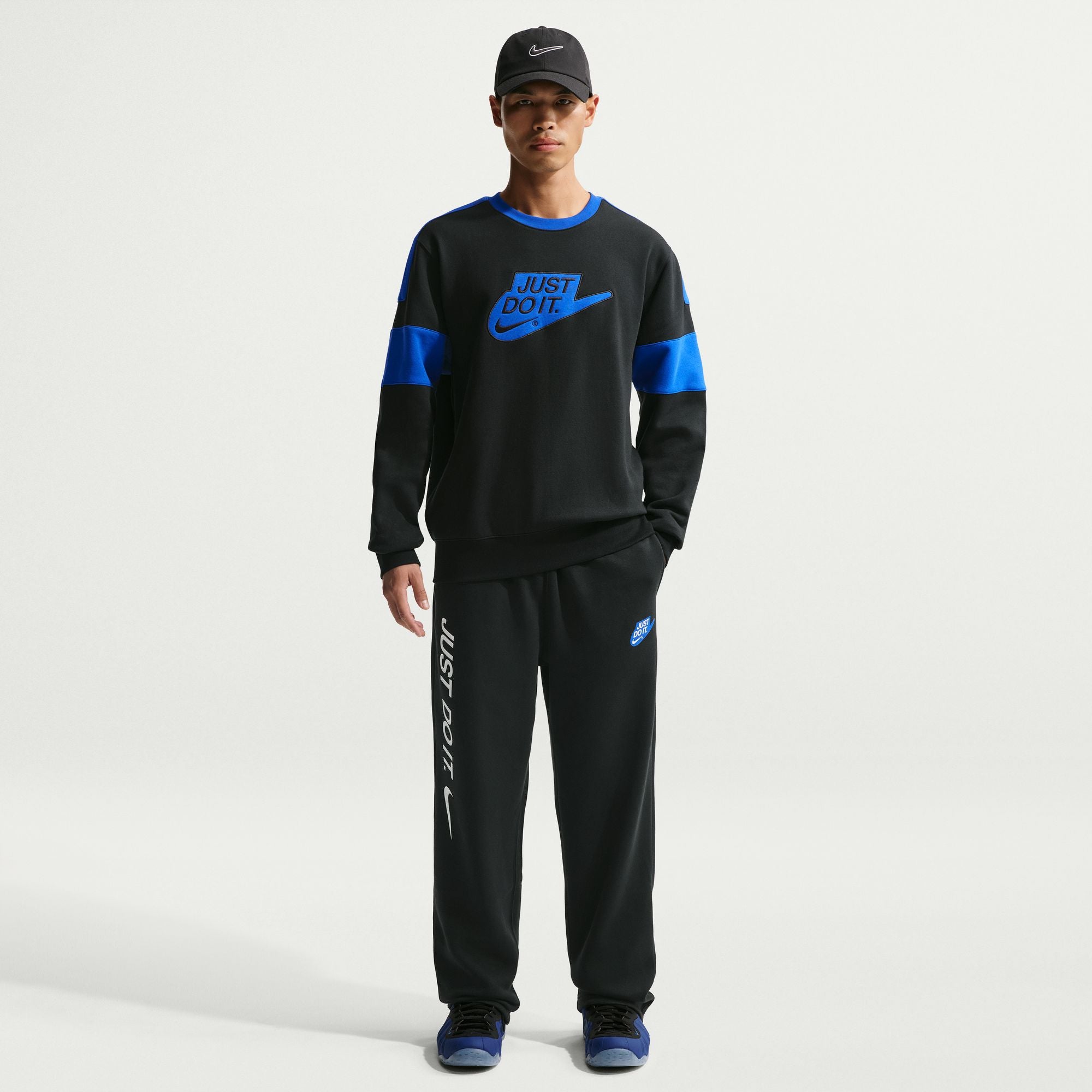 MENS NIKE CLUB BB OH JDI PANT (BLACK/WHITE)