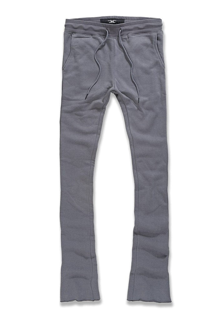 MENS JORDAN CRAIG UPTOWN STACKED SWEATPANT (CHARCOAL)