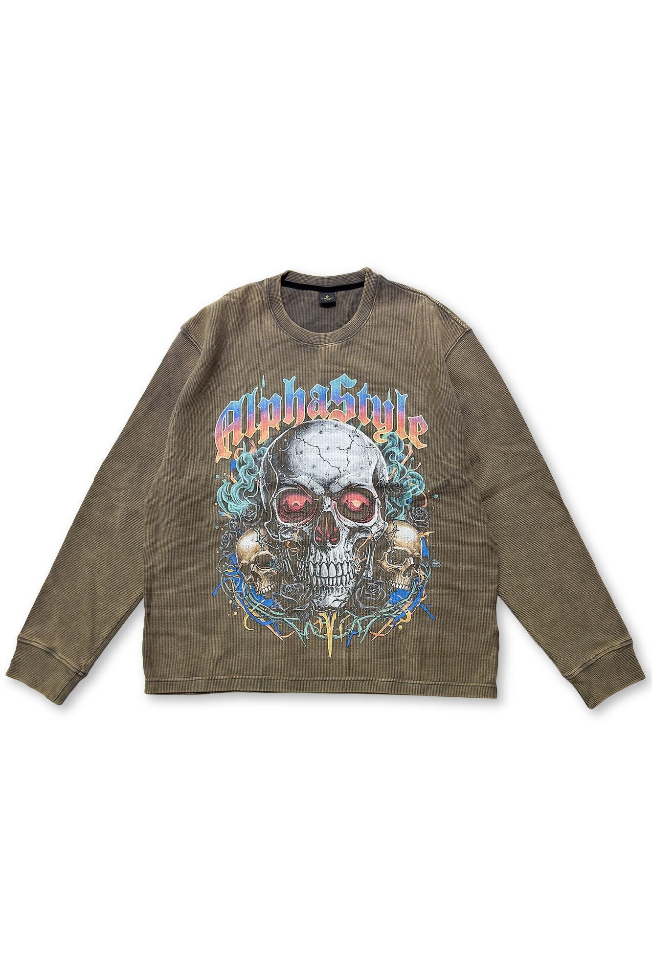 MENS ALPHA STYLE AZRAEL SWEATSHIRT (BROWN)