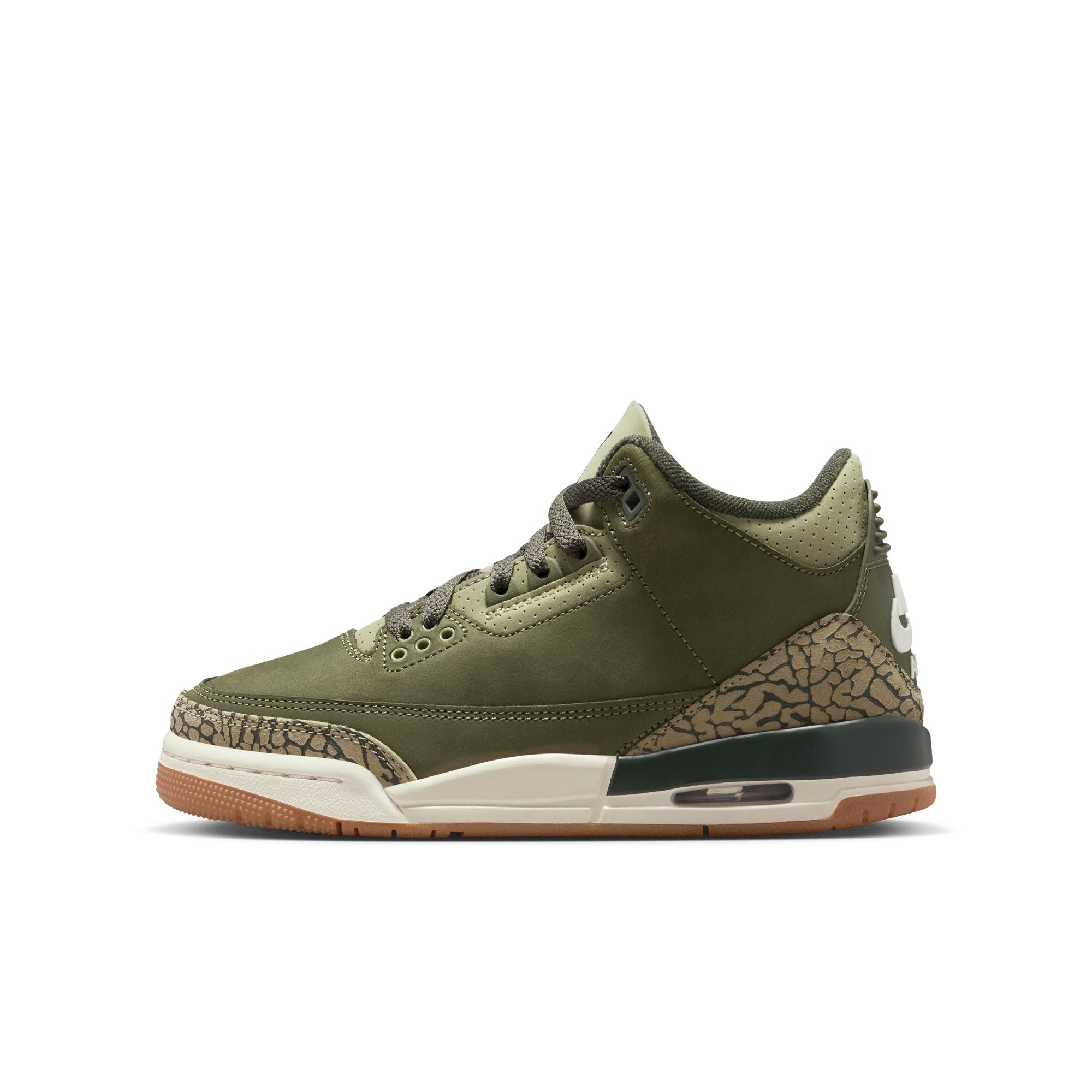 KIDS AIR JORDAN 3 RETRO GS "FAMILY AFFAIR" (MEDIUM OLIVE)