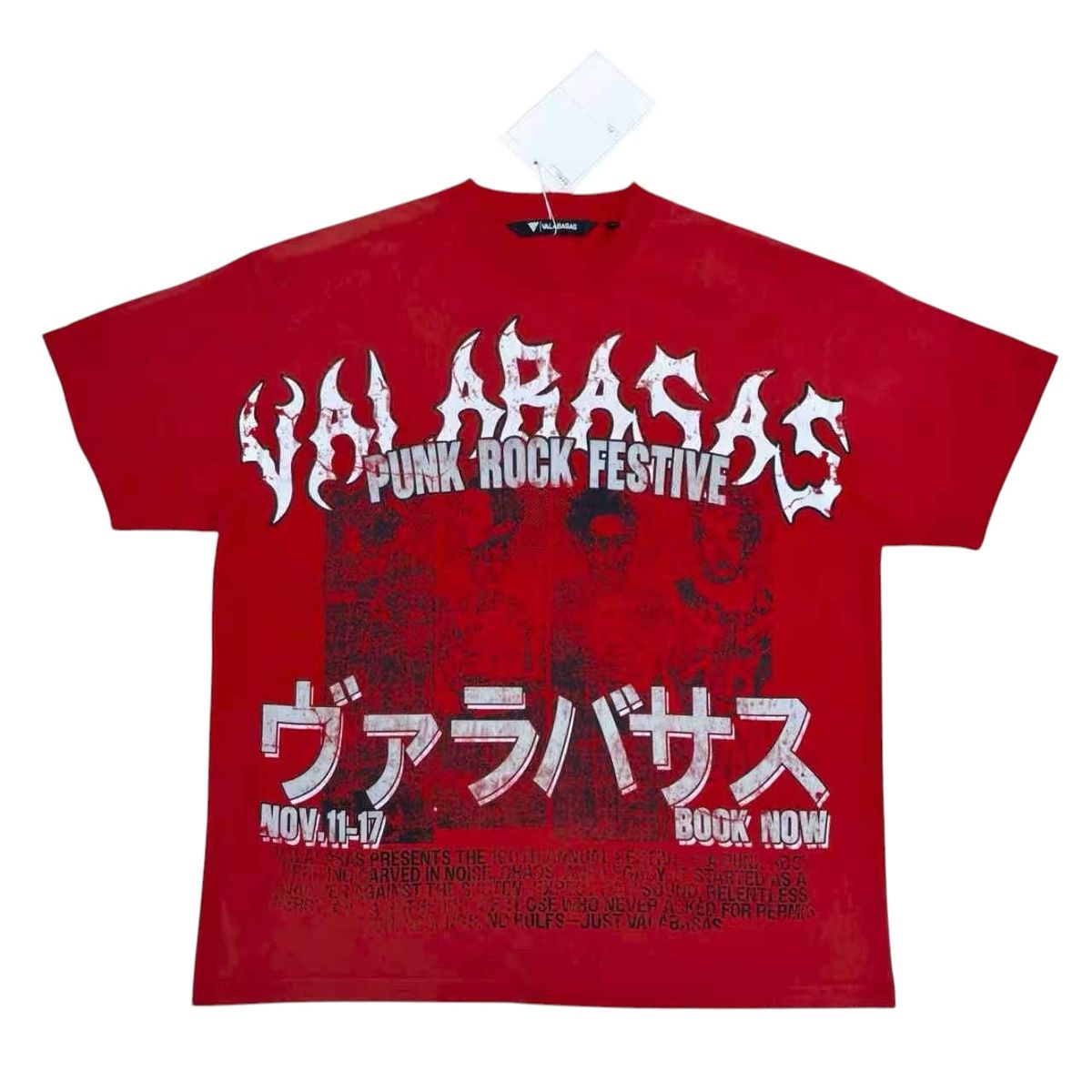 MENS VALABASAS PUNK FEST SHIRT (RED)