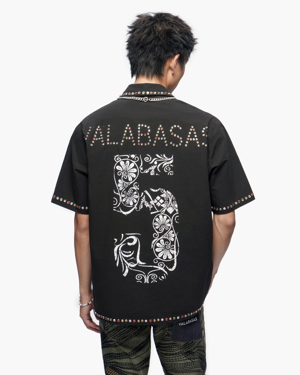 MENS VALABASAS FRAMEWORK SHIRT (BLACK)