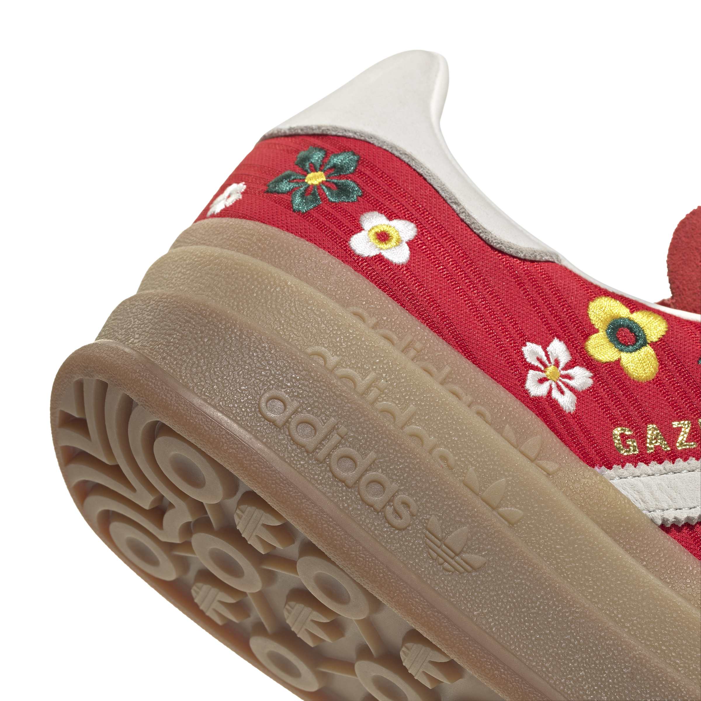 WOMENS ADIDAS GAZELLE BOLD (BETTER SCARLET / OFF WHITE / EQT YELLOW)