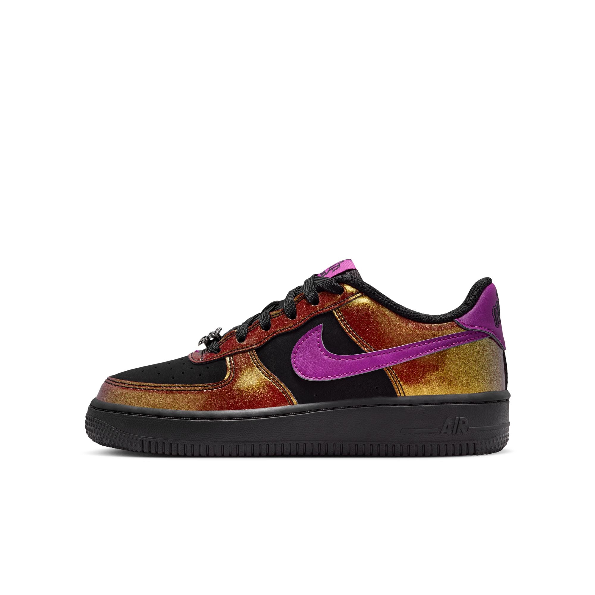 KIDS AIR FORCE 1 LV8 4 GS (BLACK/BOLD BERRY)