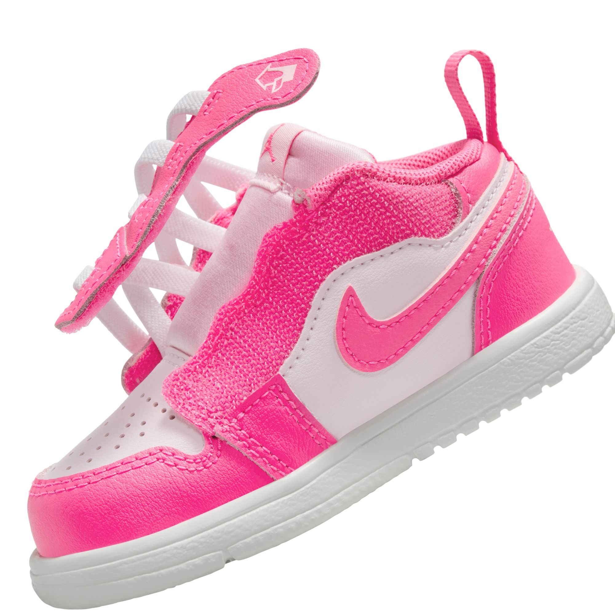 KIDS JORDAN JORDAN 1 LOW ALT TD (PINK FOAM/HYPER PINK/SUMMIT WHITE)