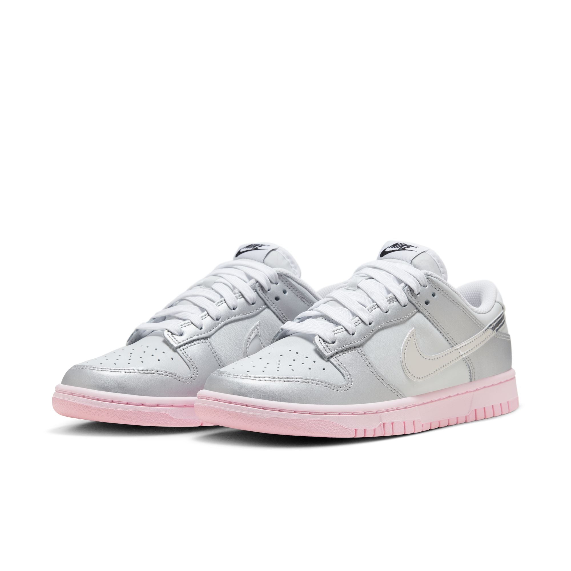 WOMENS NIKE DUNK LOW LX (PHOTON DUST/METALLIC SILVER/PINK FOAM)