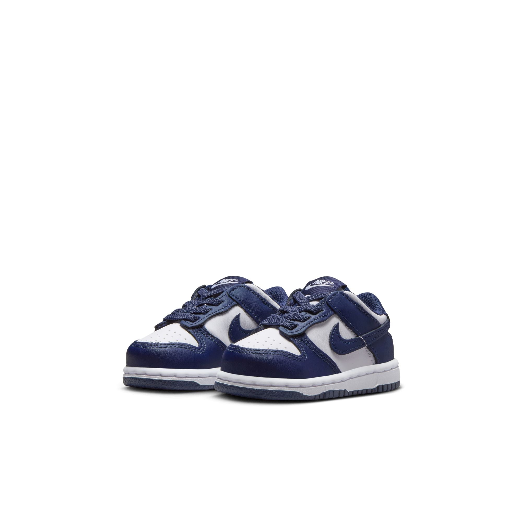 KIDS NIKE DUNK LOW TDE (WHITE/MIDNIGHT NAVY)
