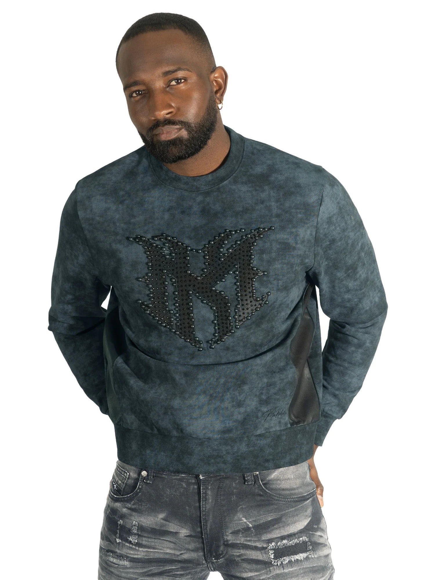 MENS MAKOBI LORENZINO CREWNECK (BLACK)