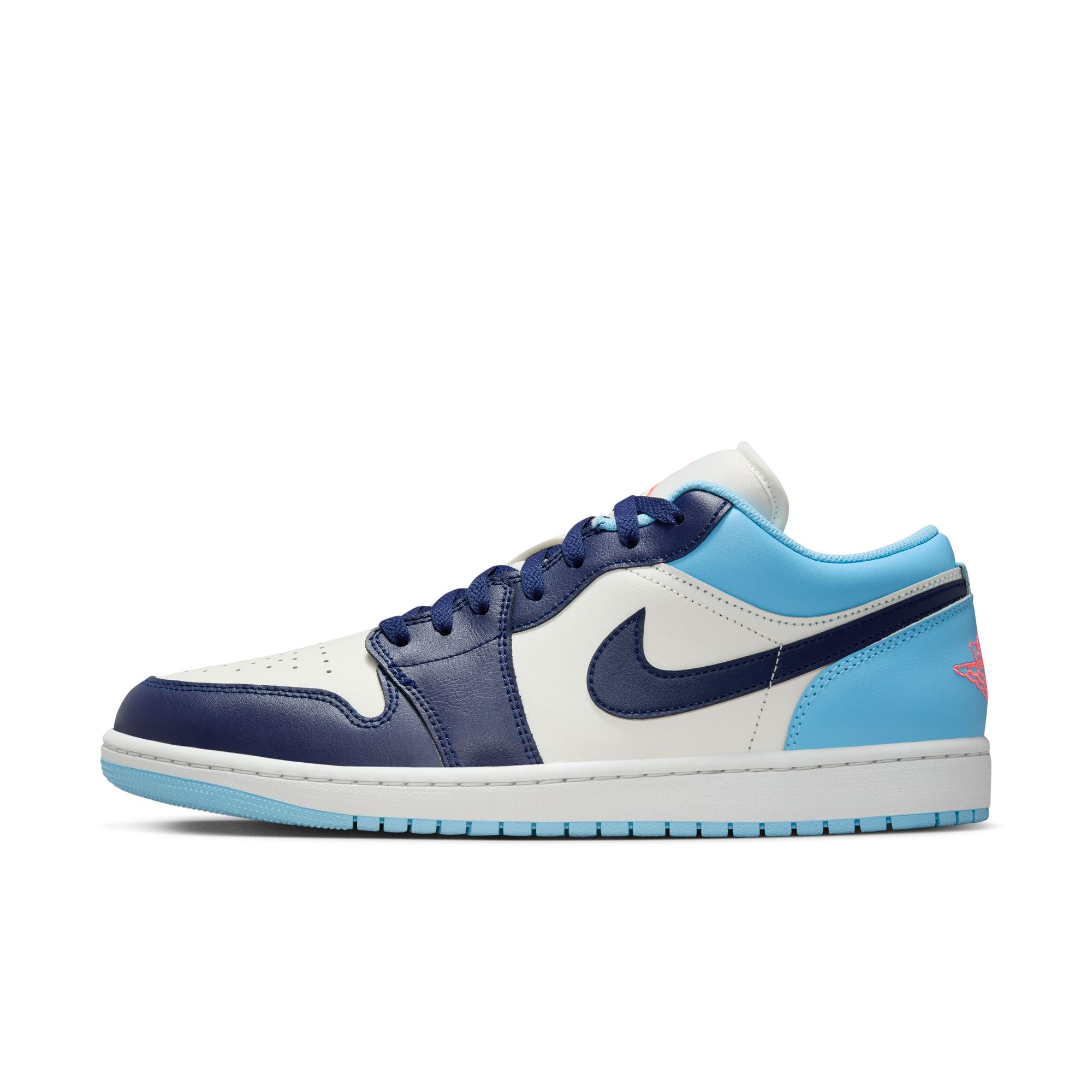 MENS AIR JORDAN 1 LOW (SAIL/BLUE VOID/BLUE CHILL/HOT LAVA)