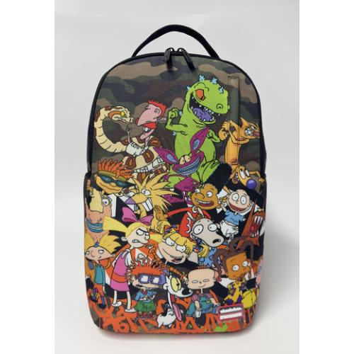 90'S NICK CAMO WITH GRAFFITI DLXSR BACKPACK
