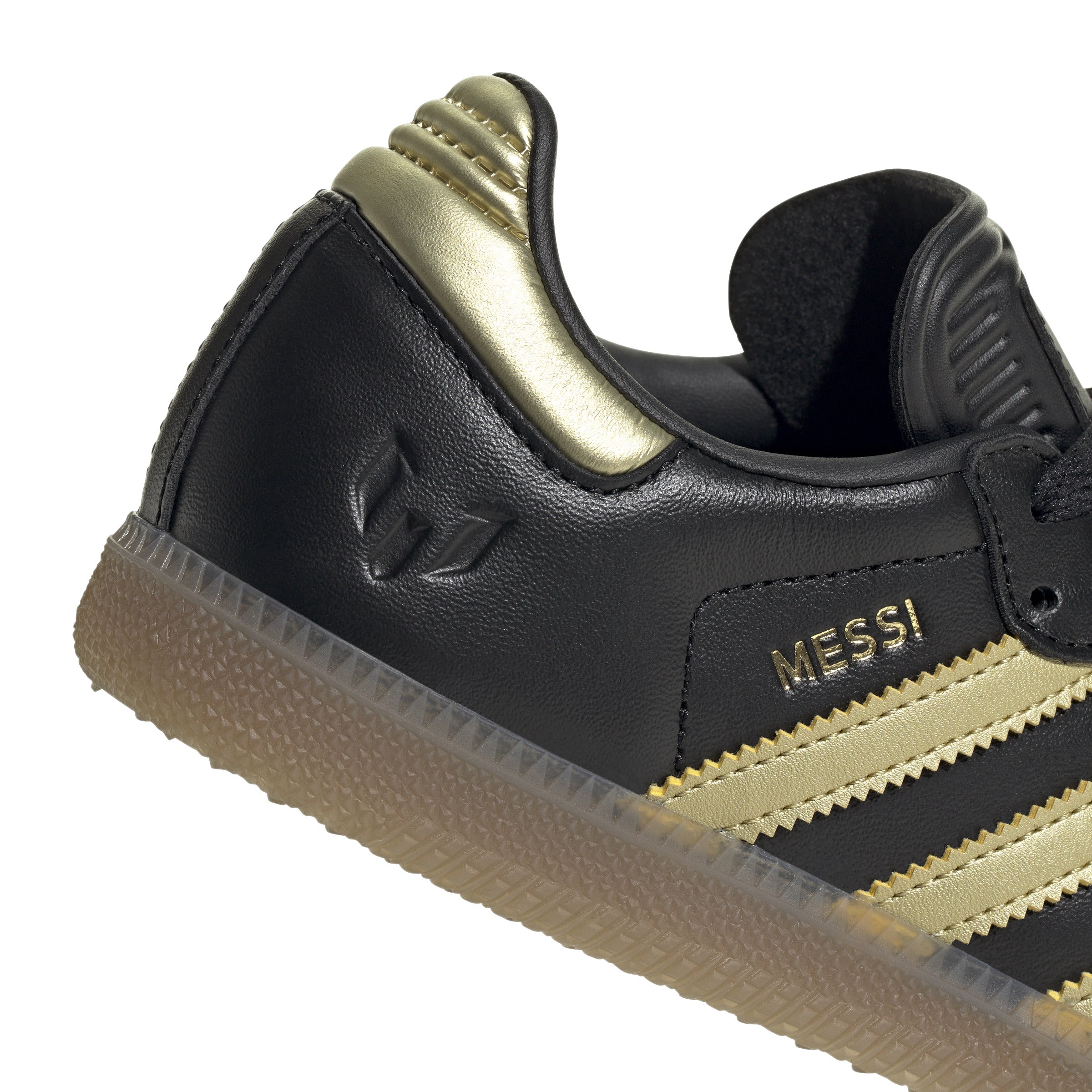 KIDS SAMBA MESSI J (CORE BLACK / GOLD METALLIC / GUM)