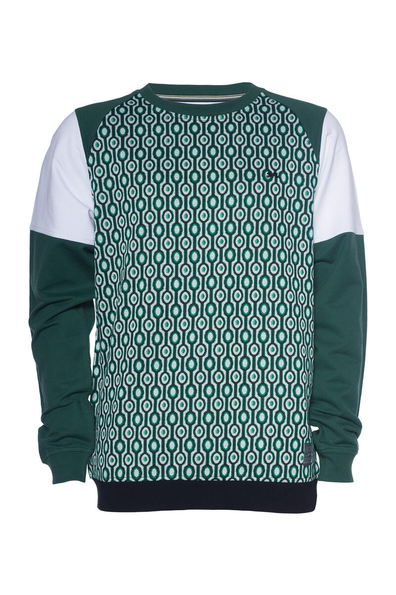 QUINTON | MENS LS SWEATER (FOREST)