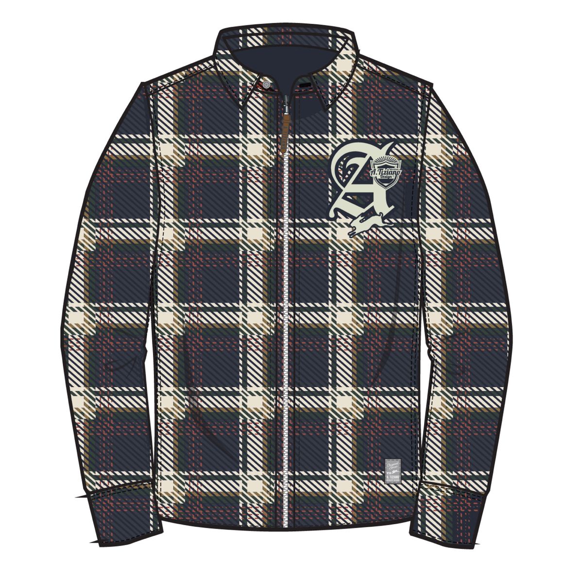 MACK | MENS LS YD PLAID JACKET (NAVY)