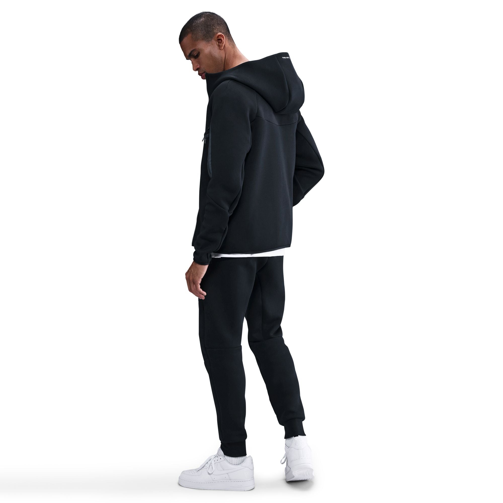 MENS KOBE BRYANT FZ WR TECH FLEECE SET (BLACK/WHITE)
