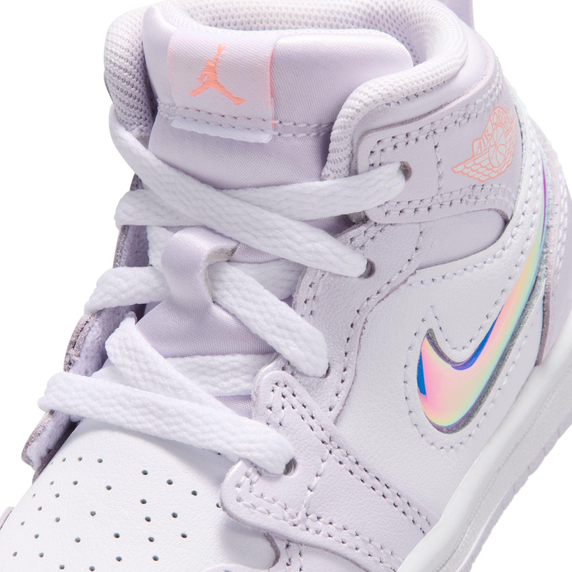 KIDS JORDAN 1 MID SE TD (BARELY GRAPE/ATOMIC PINK/WHITE)