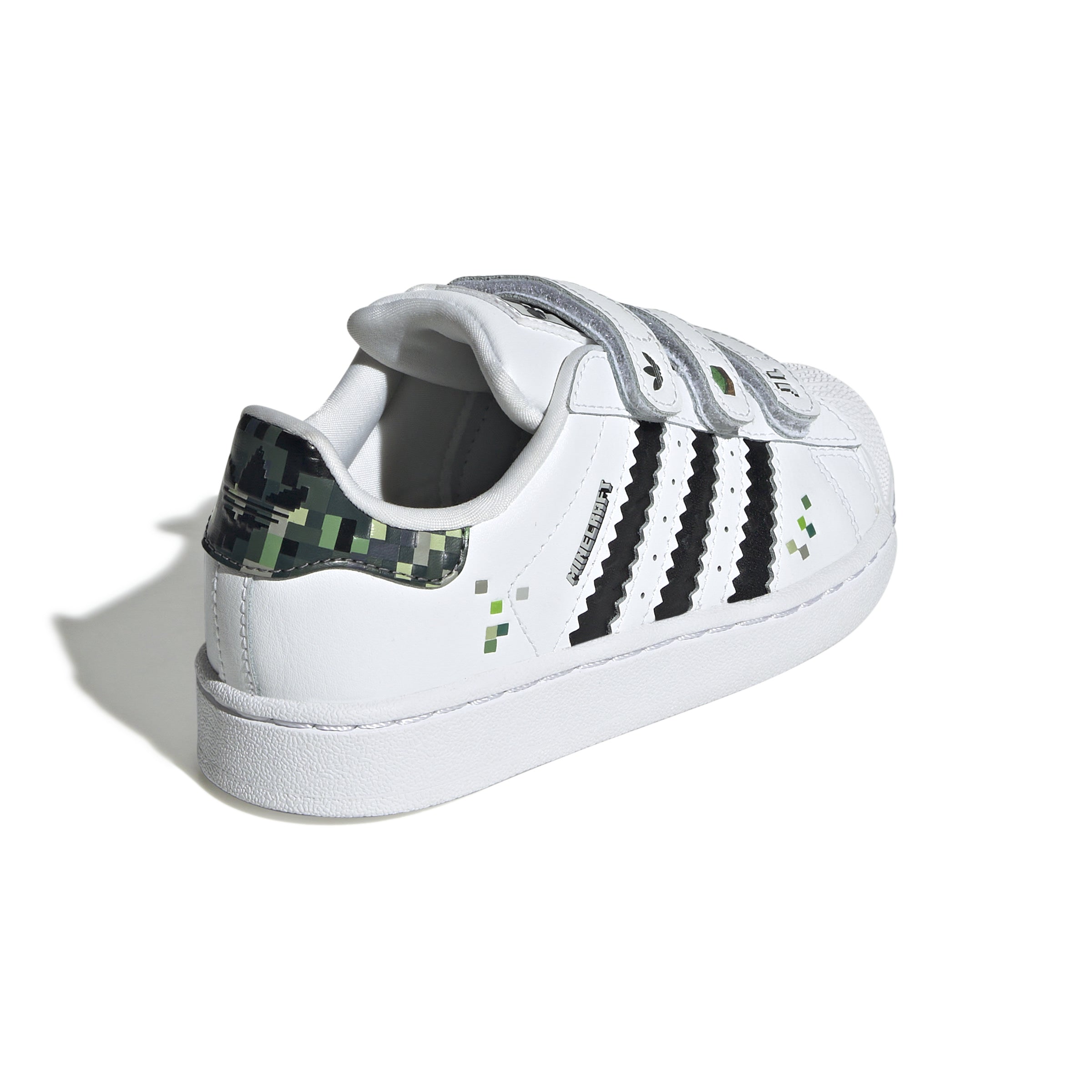 KIDS MINECRAFT X ADIDAS SUPERSTAR CREEPER CF C (WHITE/BLACK)