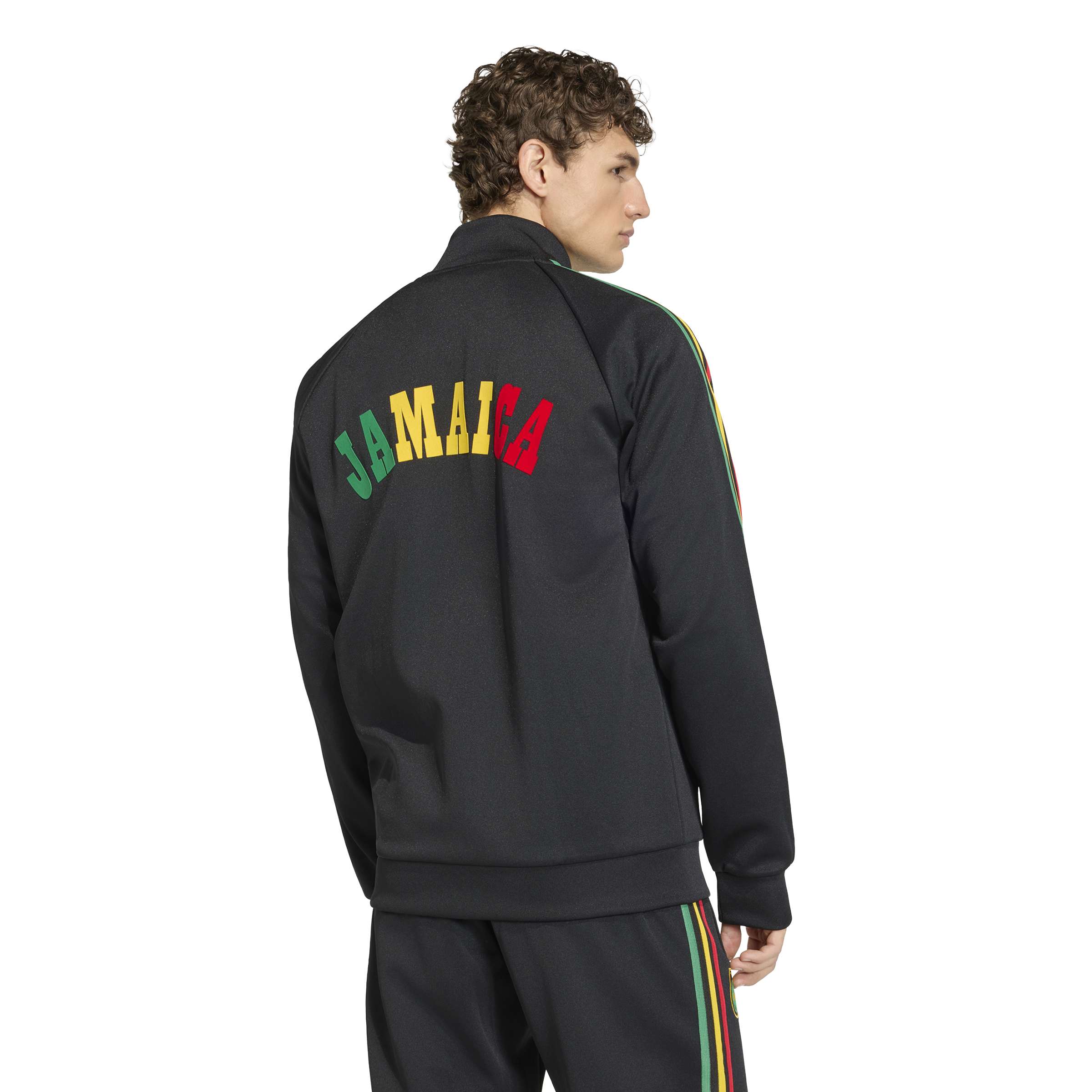 MENS ADIDAS JAMAICA X BOB MARLEY TRACKSET (BLACK)