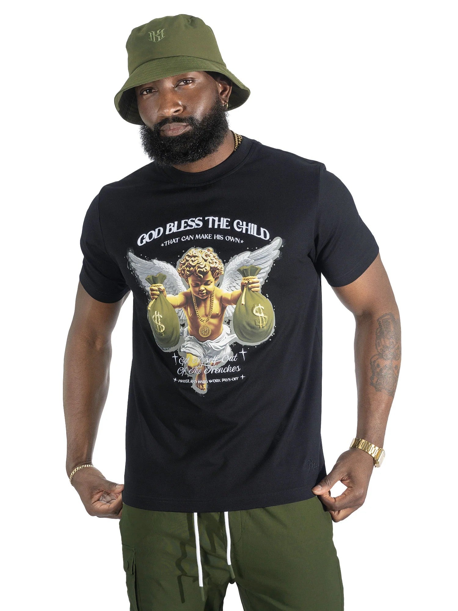 MENS MAKOBI ANGELO SHIRT (BLACK)