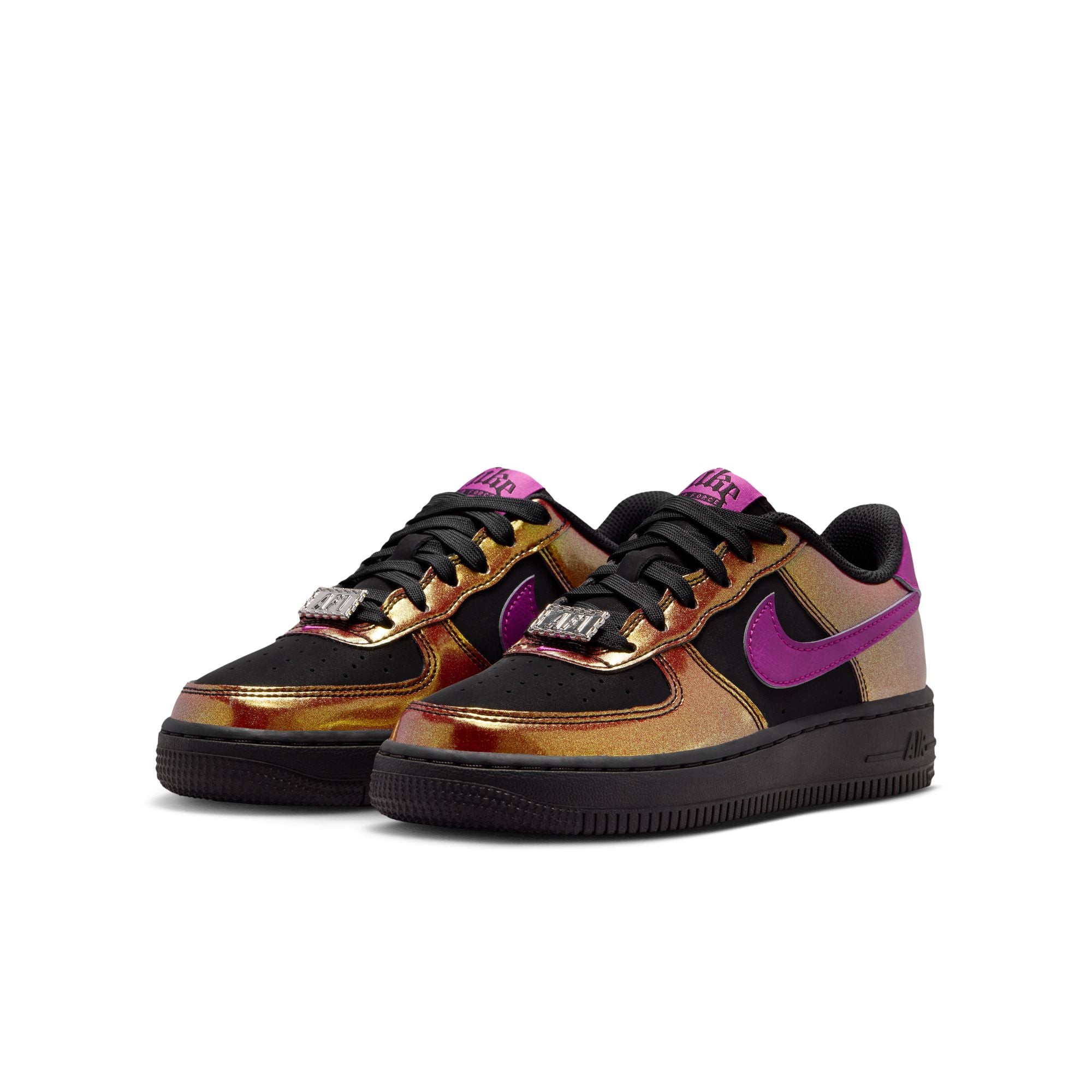 KIDS AIR FORCE 1 LV8 4 GS (BLACK/BOLD BERRY)