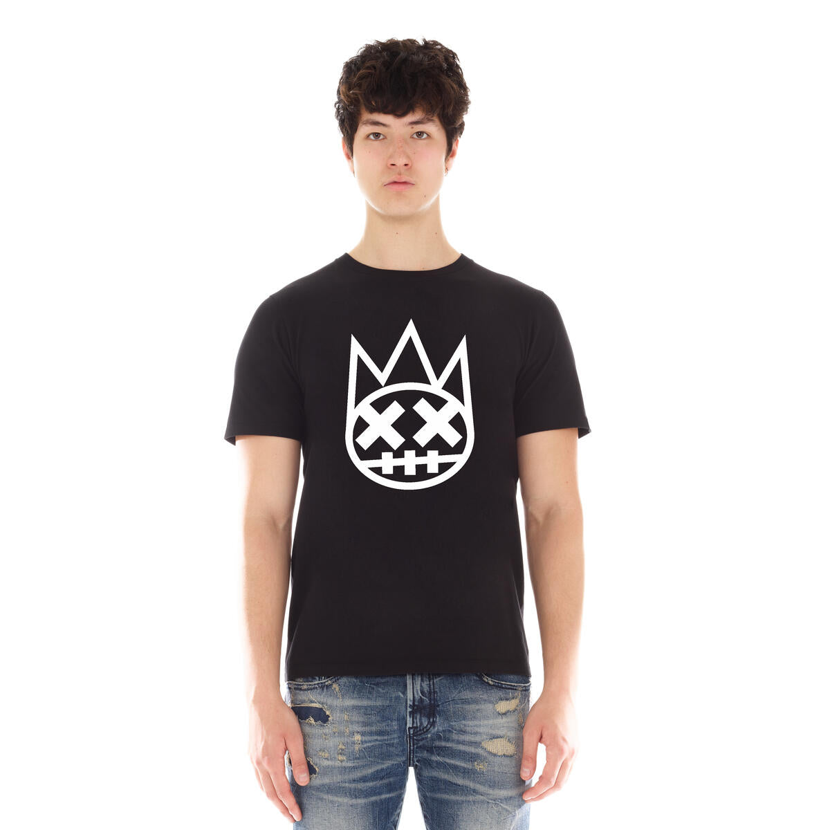 MENS CULT SHIMUCHAN LOGO T-SHIRT (BLACK/WHITE)