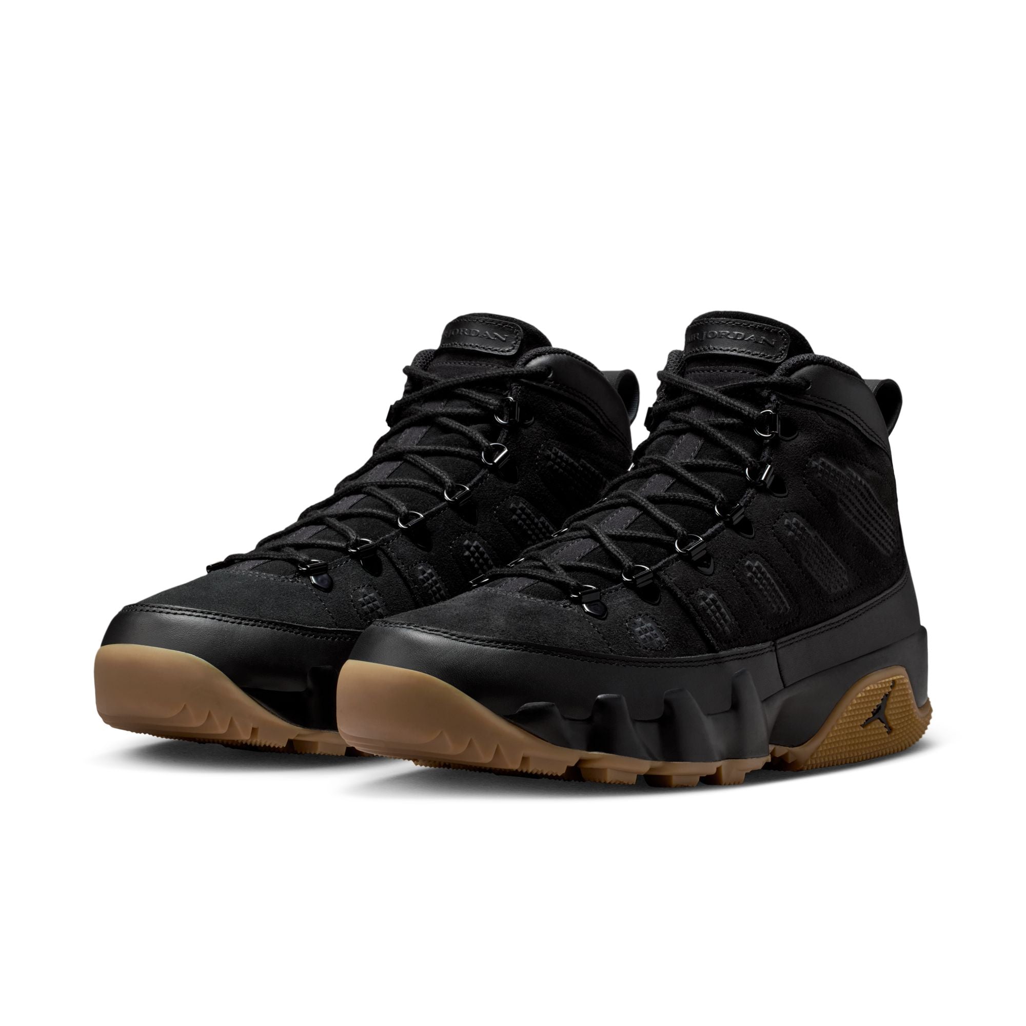 MENS AIR JORDAN 9 RETRO BOOT NRG (BLACK/GUM LIGHT BROWN)
