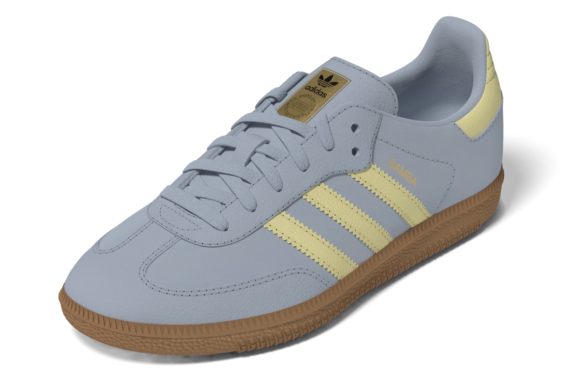 KIDS ADIDAS SAMBA C (WONDER BLUE/ YELLOW)