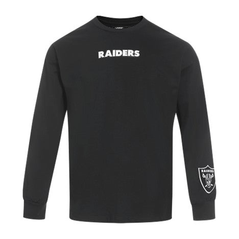 MENS PRO STANDARD LAS VEGAS RAIDERS WINGSPAN M DROP SHOULDER LS SHIRT (BLACK)