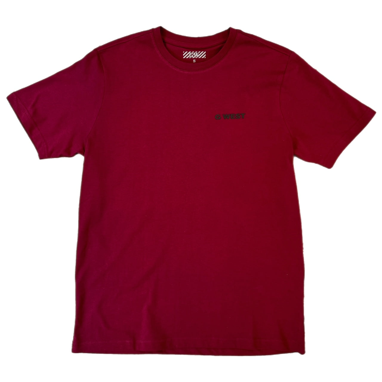 MENS G WEST DEEP MINDS CLUB T-SHIRT (BURGUNDY)