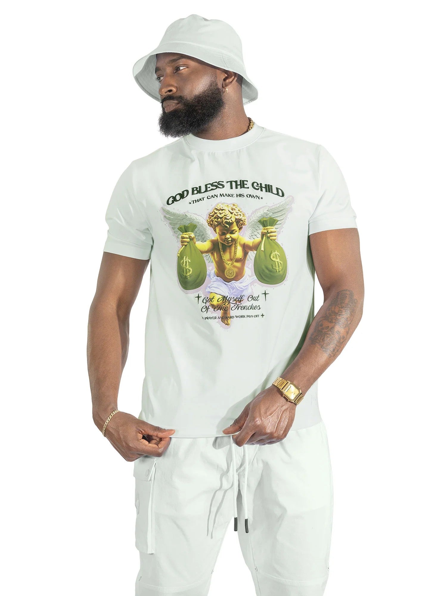 MENS MAKOBI ANGELO SHIRT (WHITE)