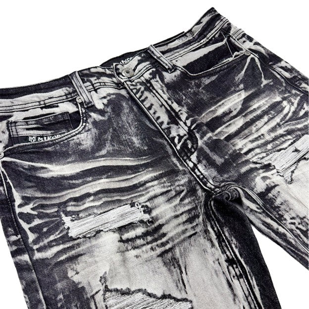 MENS MAKOBI SERGIO STRAIGHT FIT JEAN (BLACK)