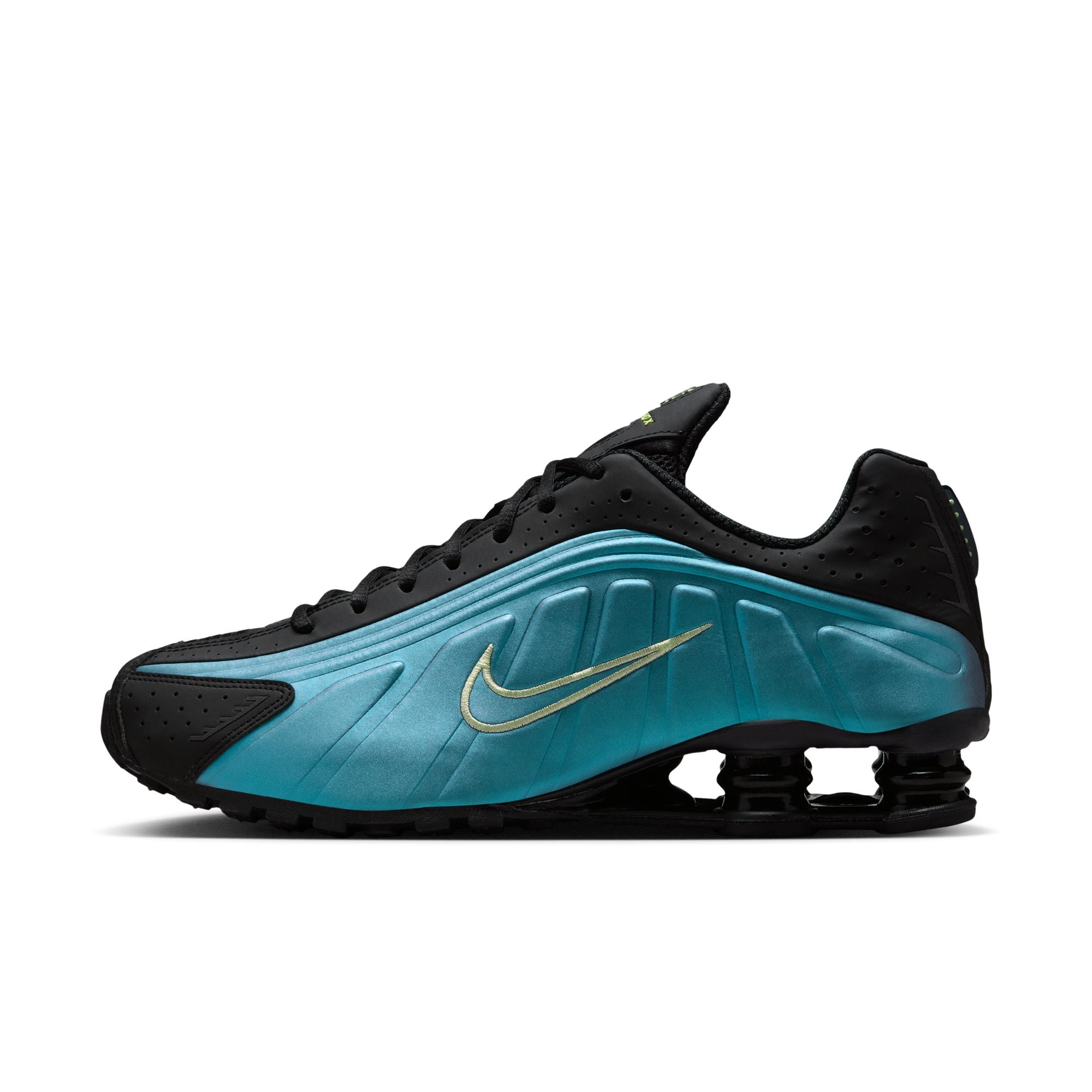 MENS NIKE SHOX R4 (SAPPHIRE/LT LIQUID LIME/PENCIL POINT)