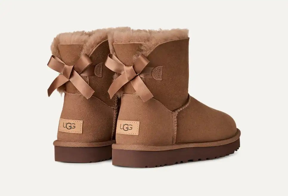 WOMENS UGG MINI BAILEY BOW II (ROCKY OAK)