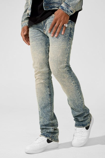MENS JORDAN CRAIG MARTIN FIT LOCAL DEALER STACKED DENIM (DESERT)