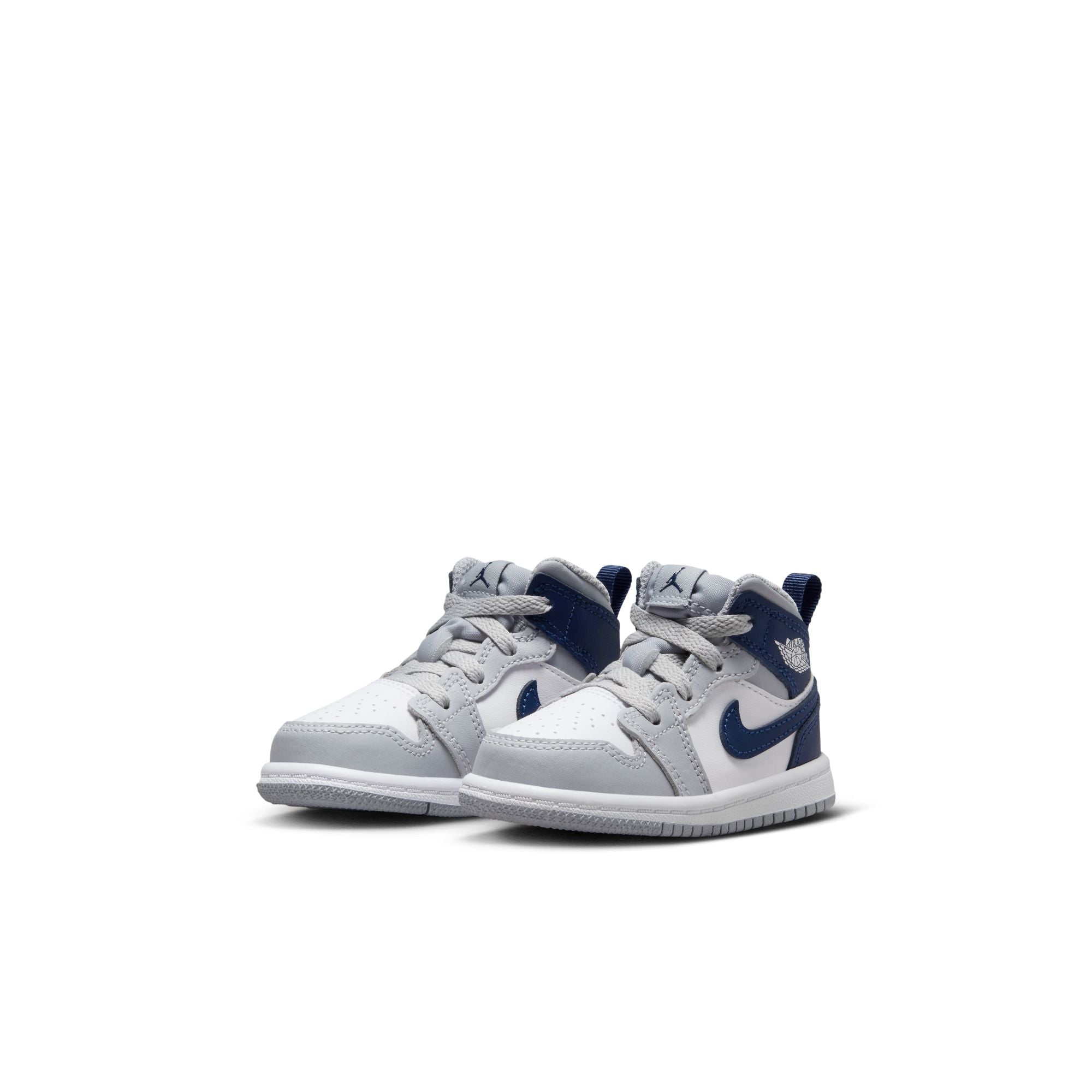 KIDS JORDAN 1 MID TD (WHITE/MIDNIGHT NAVY)