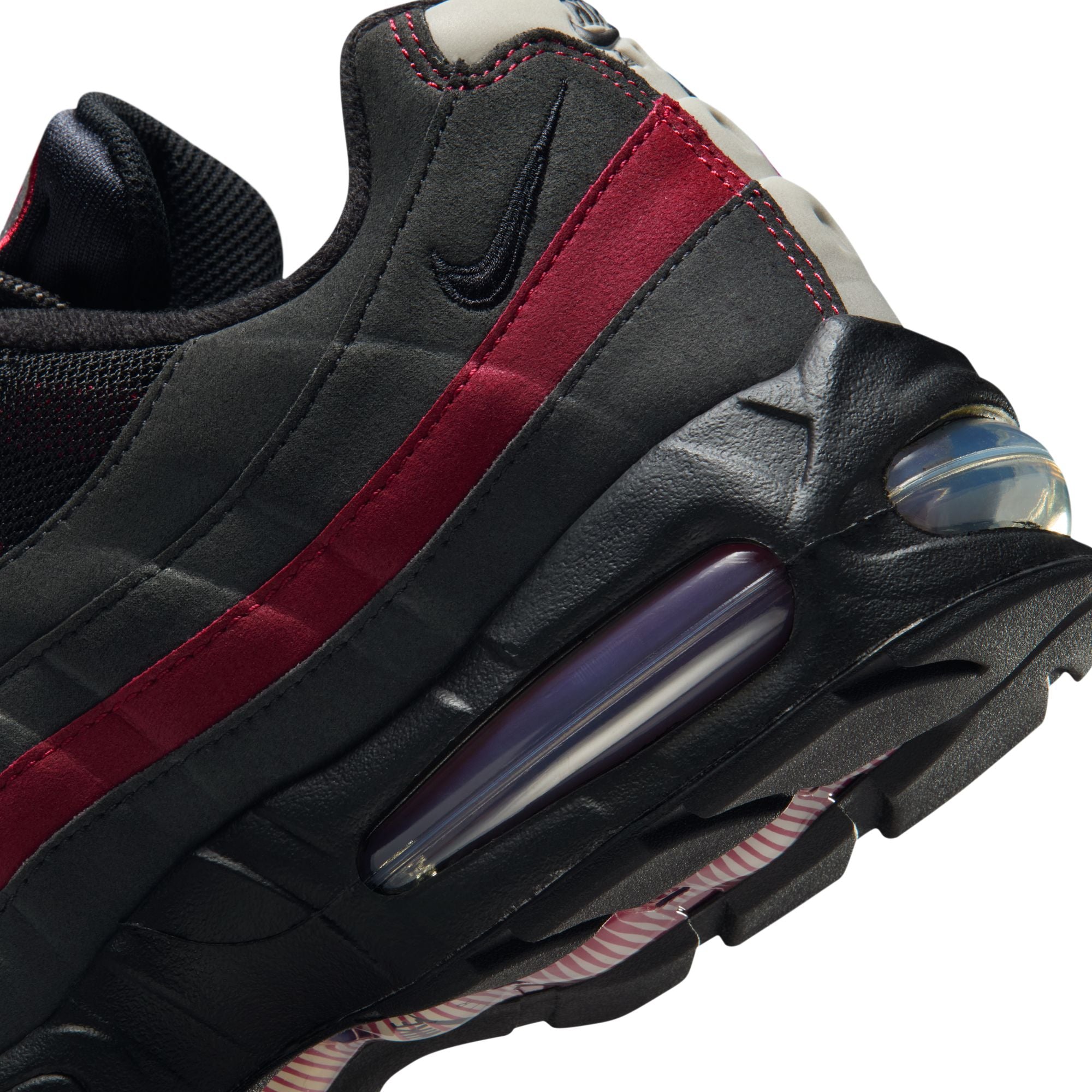MENS NIKE AIR MAX 95 BIG BUBBLE (BLACK/TEAM CRIMSON/WOLF GREY)