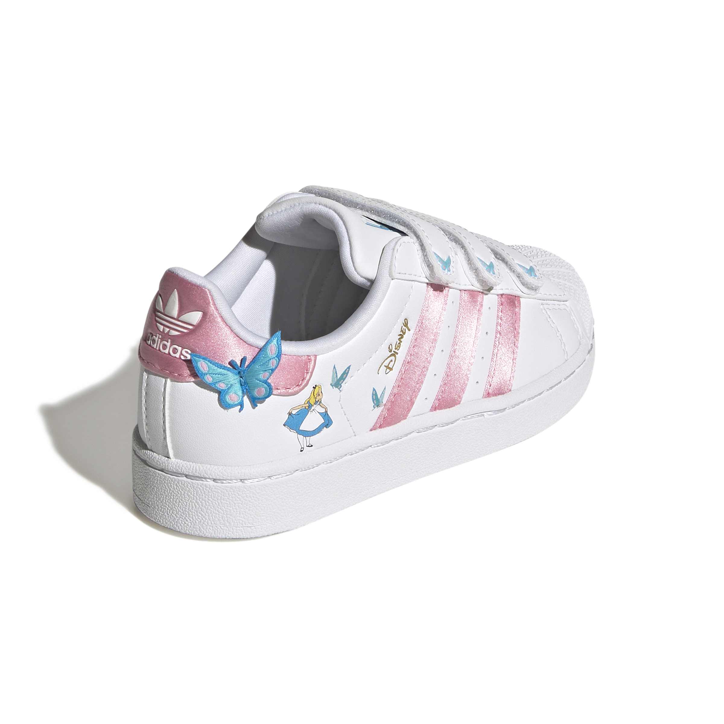 KIDS ADIDAS DISNEY SUPERSTAR II COMFORT CLOSURE C (CLOUD WHITE / LIGHT PINK / LUCID AQUAMARINE)