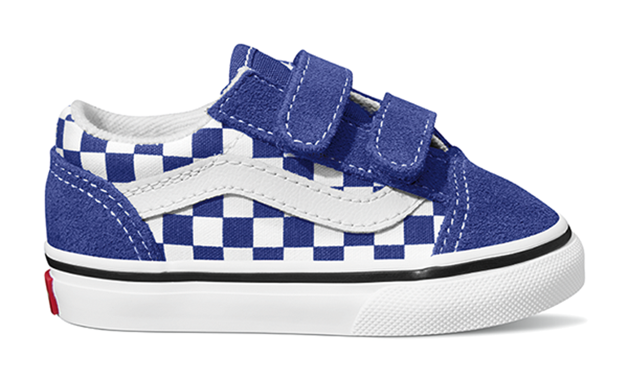 Blue old skool vans checkerboard on sale