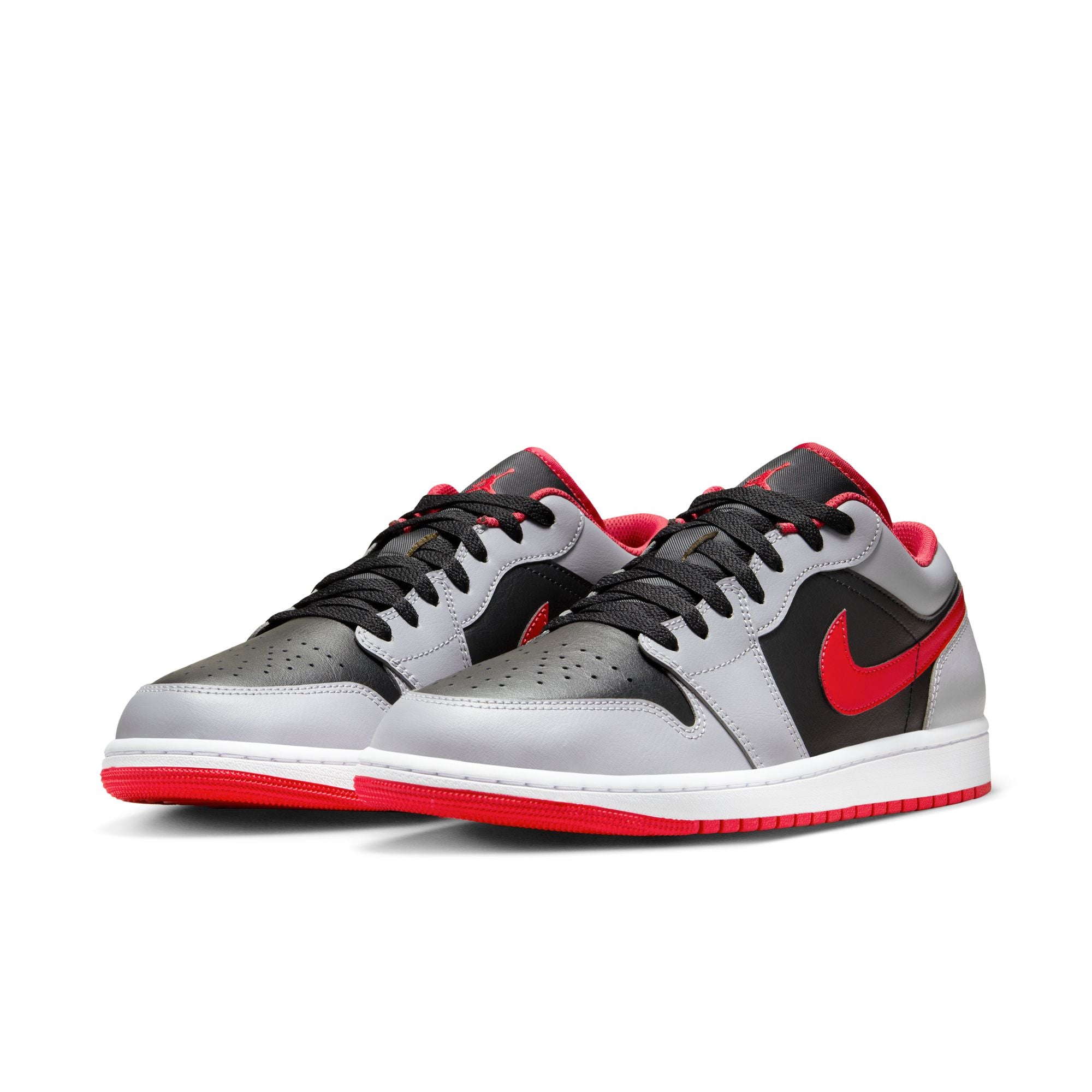 MENS AIR JORDAN 1 LOW (CEMENT GREY/RED/BLACK)