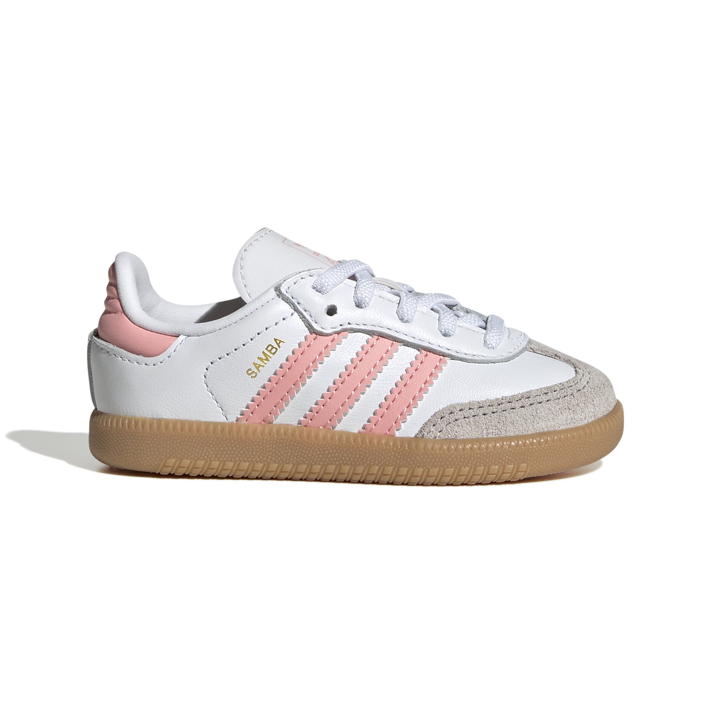 KIDS ADIDAS SAMBA OG EL I (CLOUD WHITE / SEMI PINK SPARK / GUM)