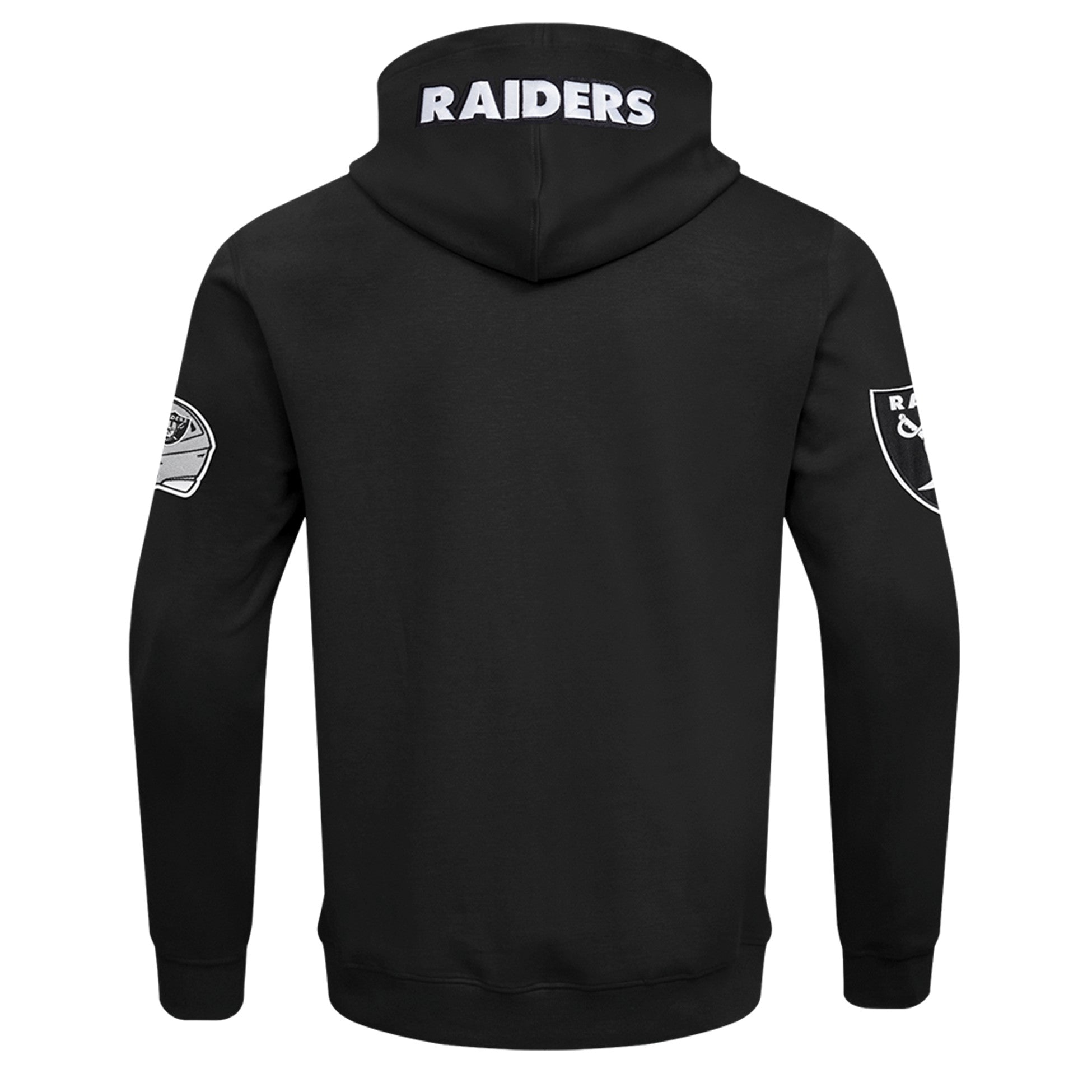 MENS PRO STANDARD LAS VEGAS RAIDERS CLASSIC WIND SUIT M WOVEN FZ PO HOODIE (BLACK)