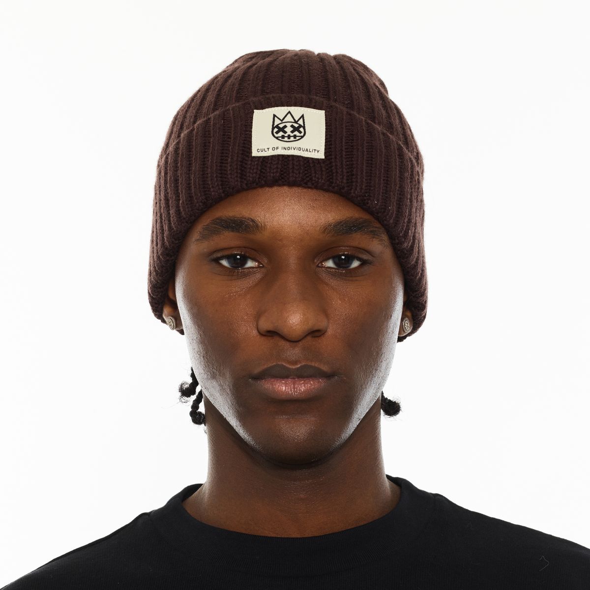 CULT KNIT BEANIE (CHOCOLATE)