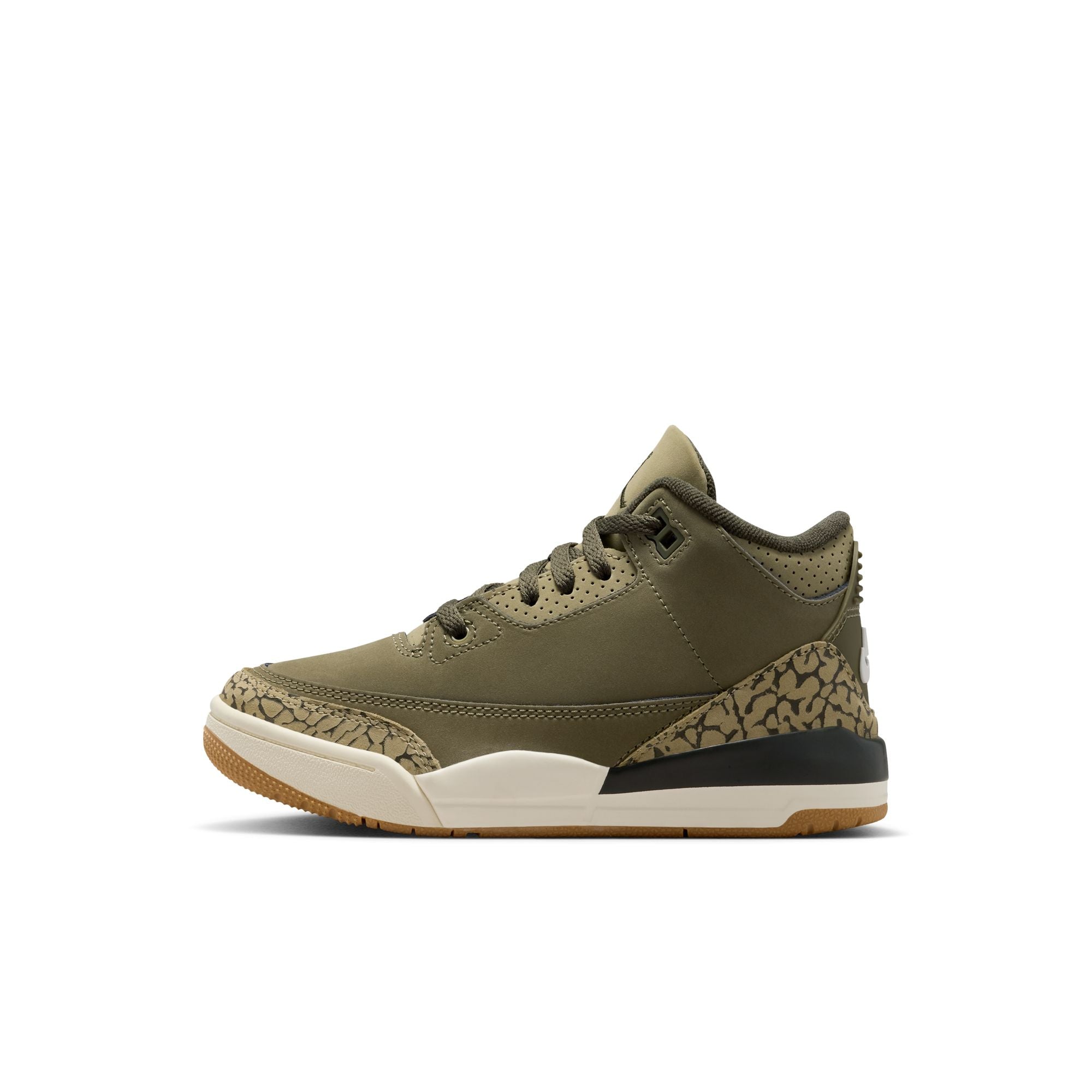 KIDS JORDAN 3 RETRO PS "FAMILY AFFAIR" (MEDIUM OLIVE)