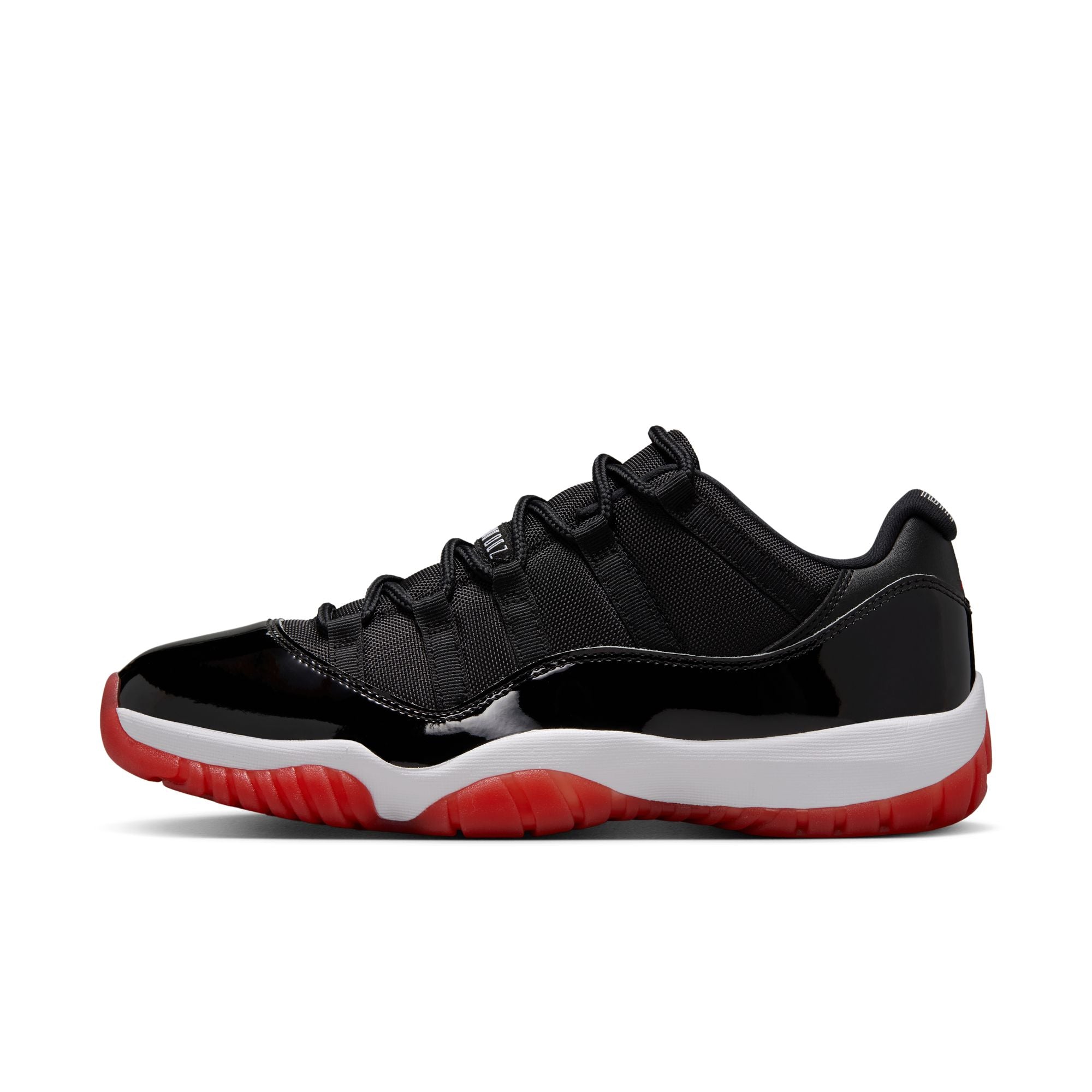 MENS AIR JORDAN 11 RETRO LOW (BRED)