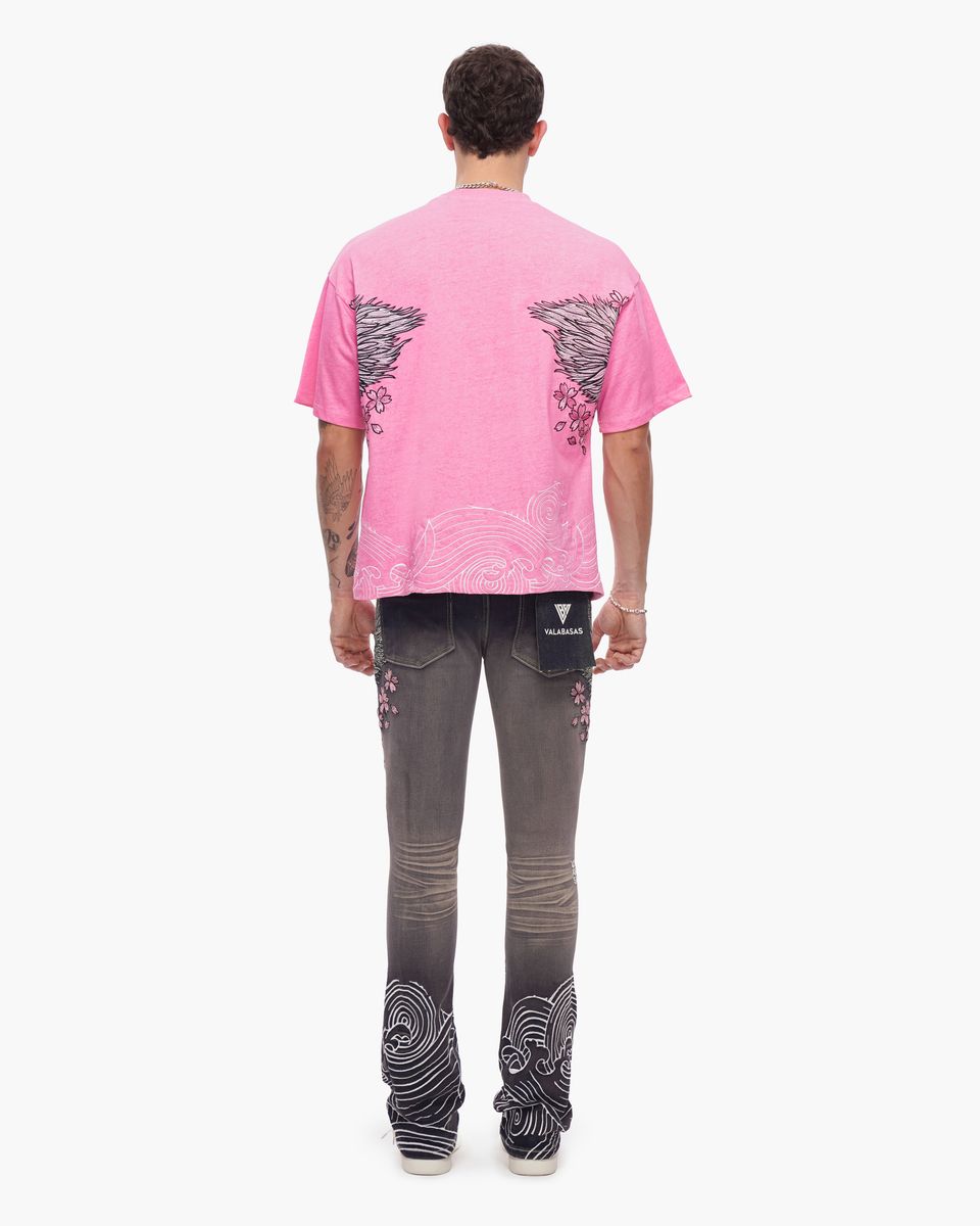 MENS VALABASAS "TENKA" STACKED DENIM (GREY WASH)