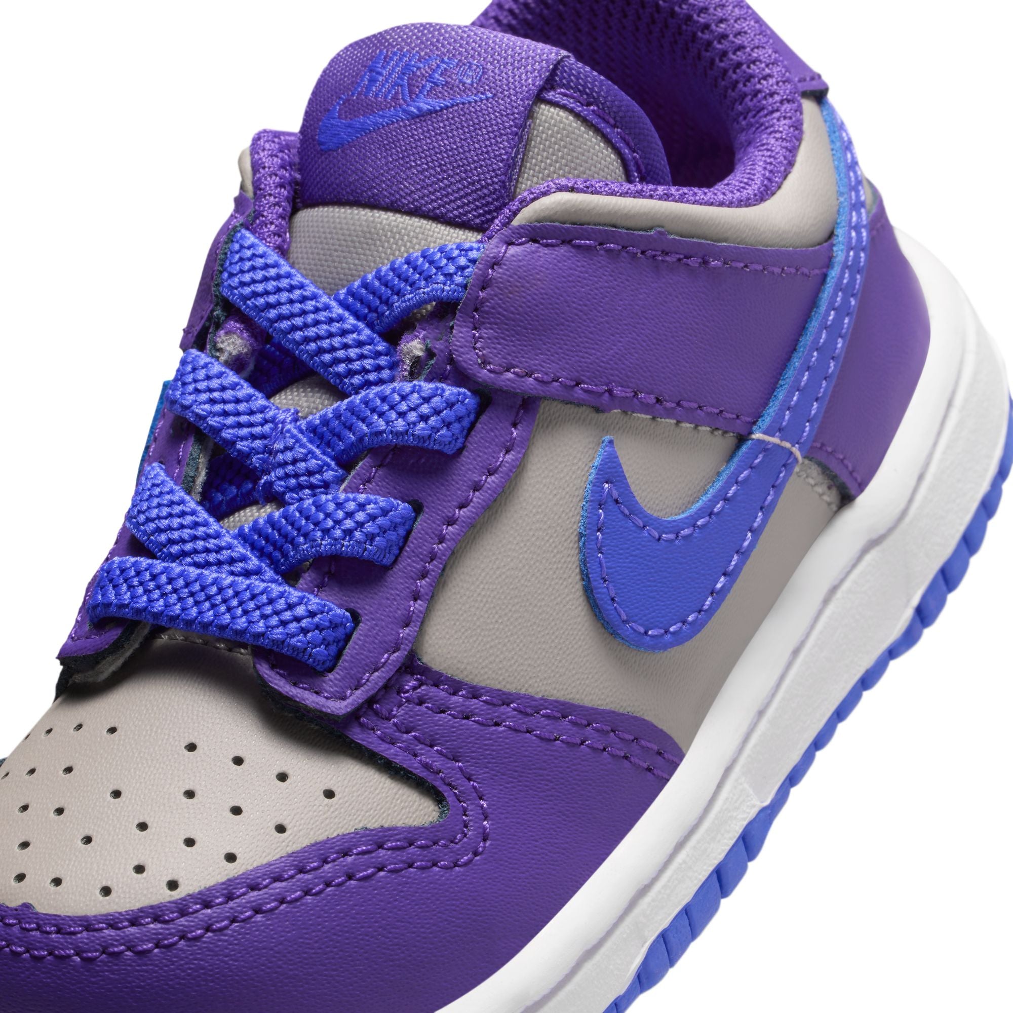 KIDS NIKE DUNK LOW TD (COLLEGE GREY/PERSIAN VIOLET/WILD GRAPE)