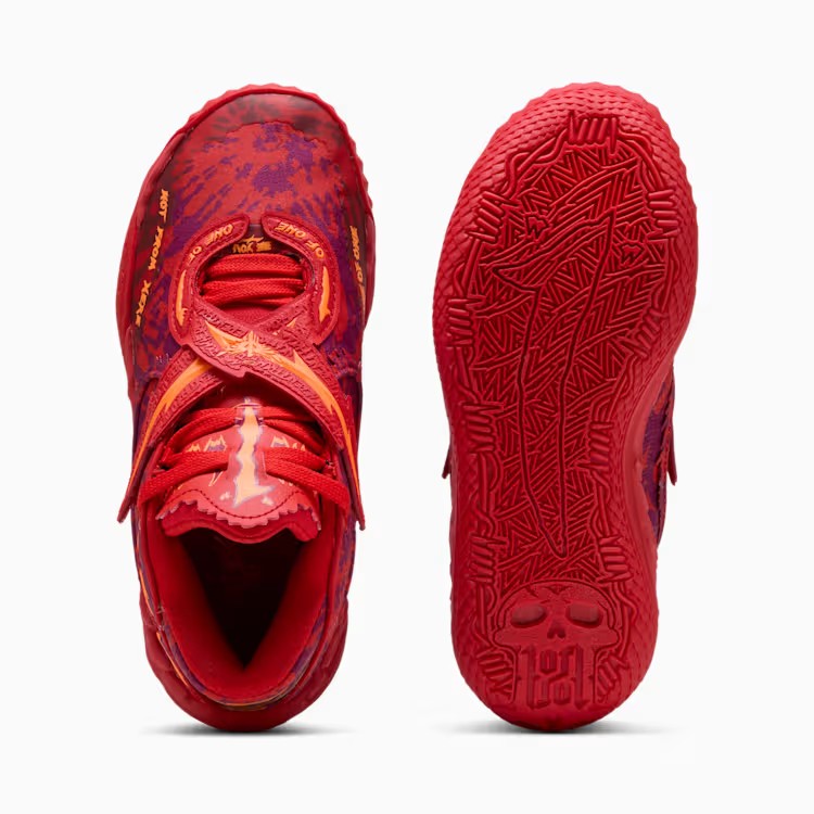 KIDS PUMA MB.05 CROWD SURF JR (PUMA RED/MAGENTA GLEAM/FLURO ORANGE PES)